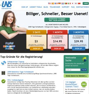 Usenetserver Homepage